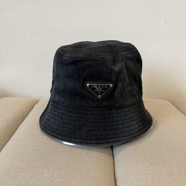 PR003 - Monogram Canvas Bucket Hat Black - Image 4