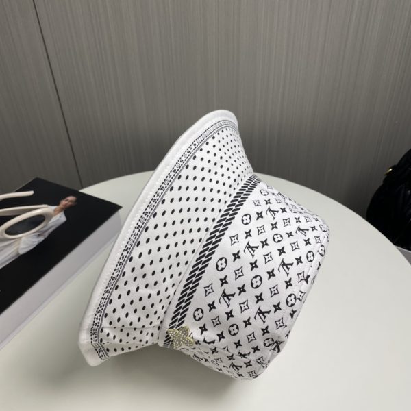 LV048 - Monogram Canvas Bucket Hat White - Image 3