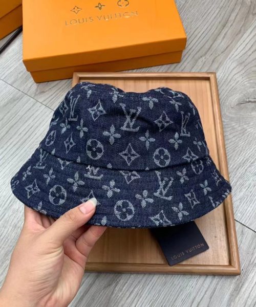 LV021 - Monogram Cotton Bucket Hat Blue