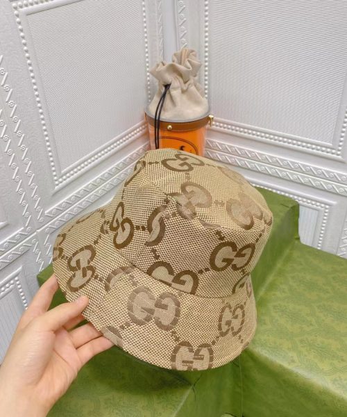 GC002 - Monogram Canvas Bucket Hat Brown