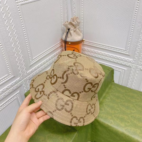GC002 - Monogram Canvas Bucket Hat Brown - Image 4