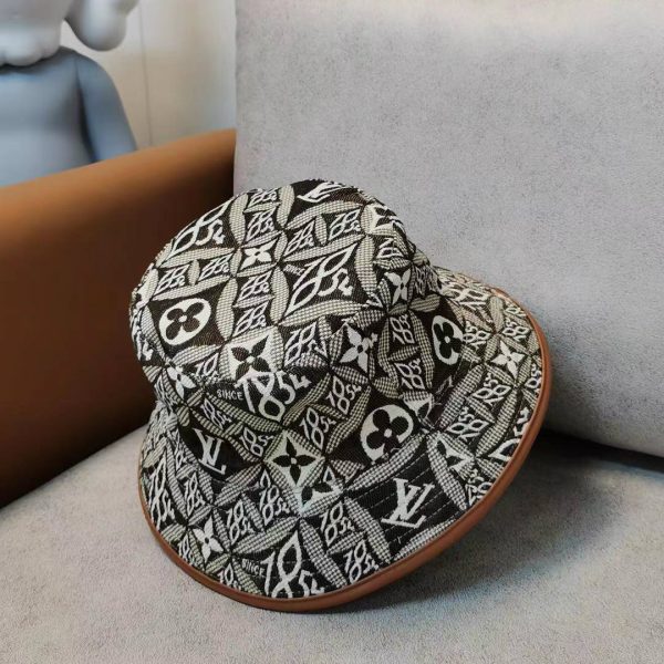 LV019 - Monogram Cotton Since 1854 Brown Monogram Bucket Hat - Image 5