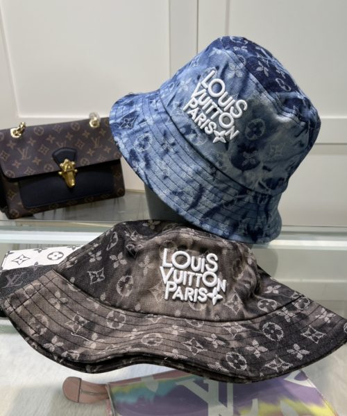 LV064 - Monogram Canvas Bucket Hat Blue
