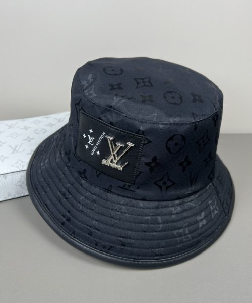 LV062 - Monogram Canvas Bucket Hat Black