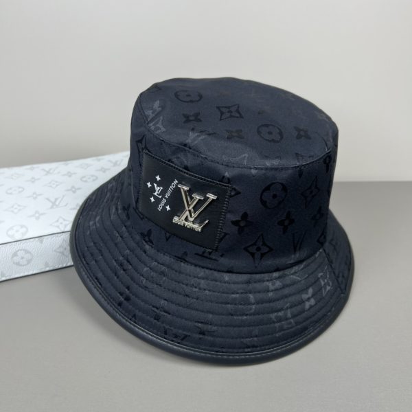 LV062 - Monogram Canvas Bucket Hat Black - Image 7