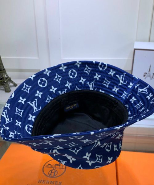 LV018 - Monogram Canvas Bucket Hat Blue