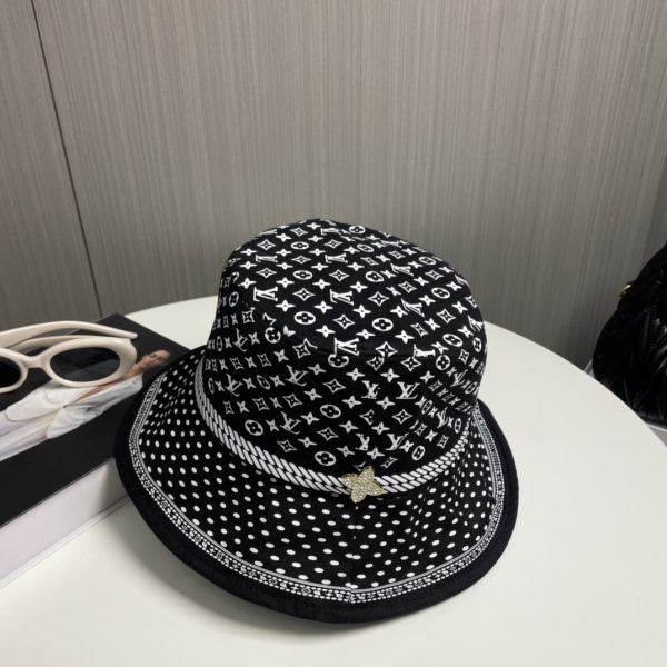 LV049 - Monogram Canvas Bucket Hat Black - Image 3