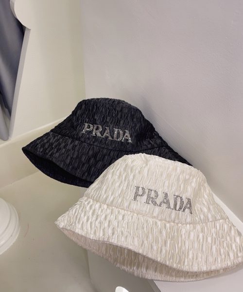 PR005 - Monogram Cotton Bucket Hat Black