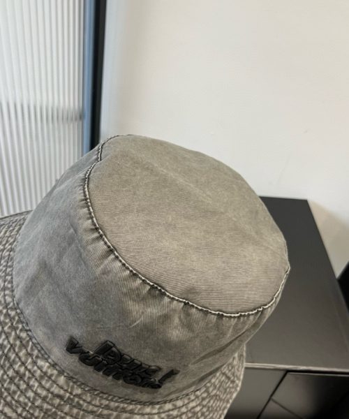 LV040 - Logo Cotton Bucket Hat Grey