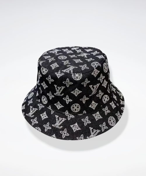 LV017 - Monogram Canvas Bucket Hat Black