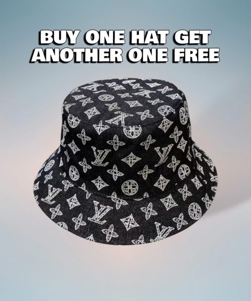 LV017 - Monogram Canvas Bucket Hat Black