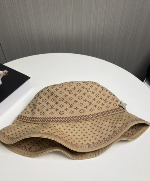 LV050 - Monogram Canvas Bucket Hat Brown