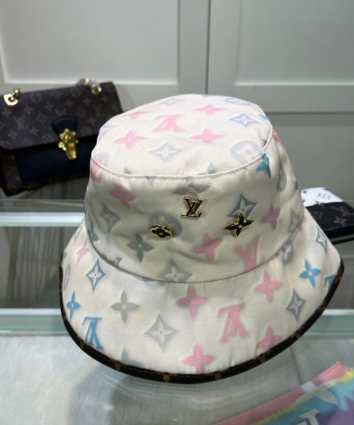 LV039 - Monogram Canvas Bucket Hat White
