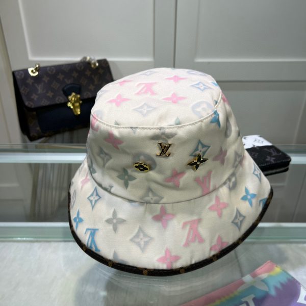 LV039 - Monogram Canvas Bucket Hat White - Image 5