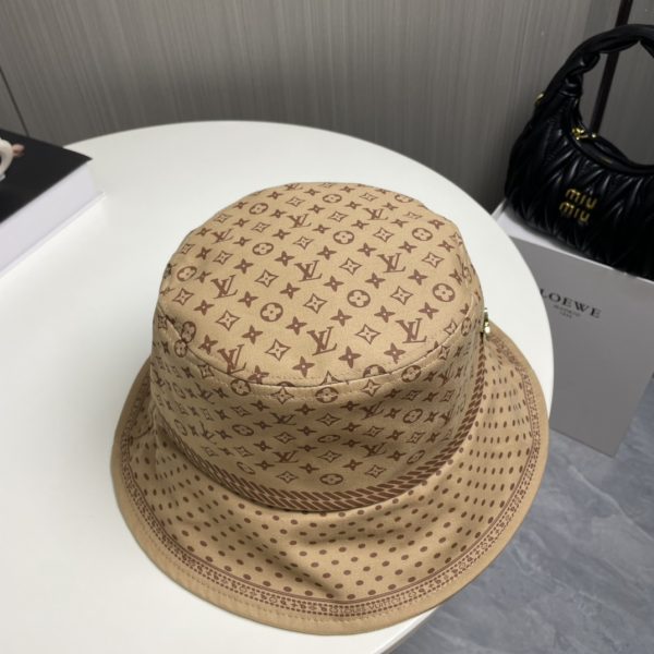 LV050 - Monogram Canvas Bucket Hat Brown - Image 4