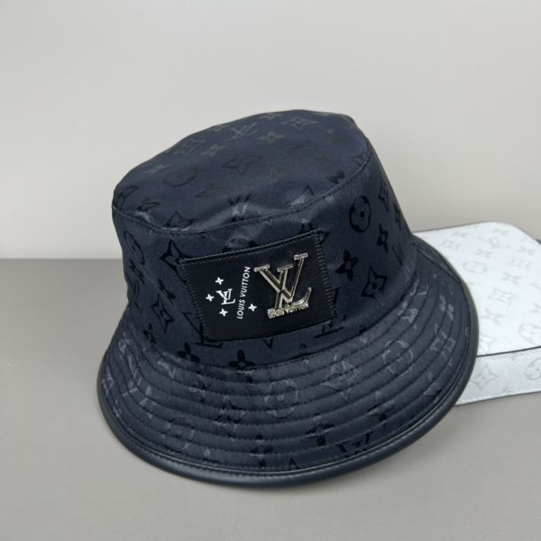 LV062 - Monogram Canvas Bucket Hat Black - Image 4