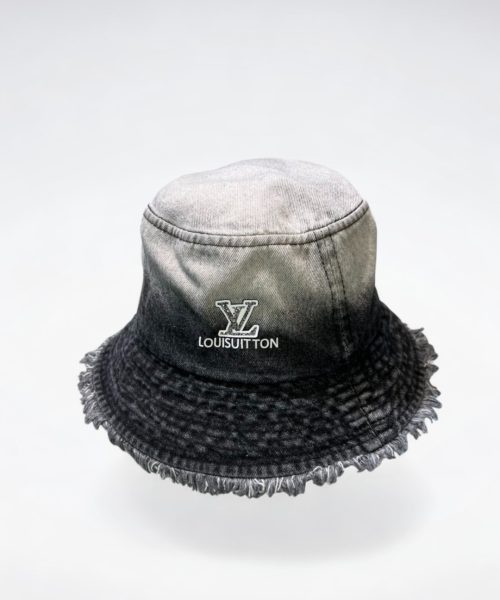 LV036 - Monogram Cotton Bucket Hat Black
