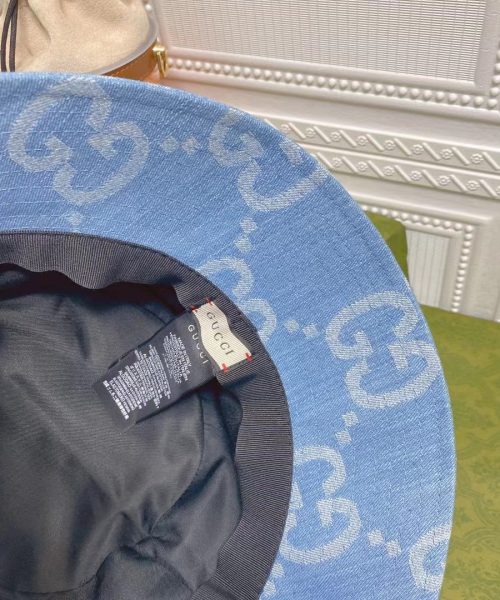 GC003 - Monogram Canvas Bucket Hat Blue