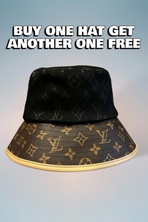 LV066 - Monogram Canvas Bucket Hat Black