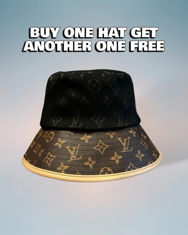LV066 - Monogram Canvas Bucket Hat Black