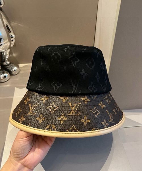 LV066 - Monogram Canvas Bucket Hat Black