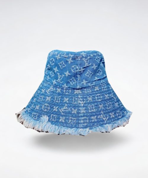LV005 - Monogram Denim Bucket Hat Blue