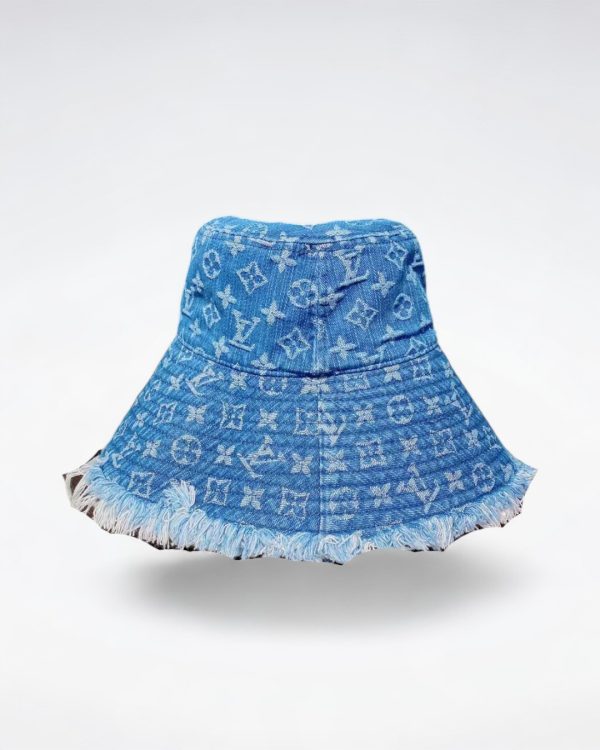 LV005 - Monogram Denim Bucket Hat Blue - Image 2