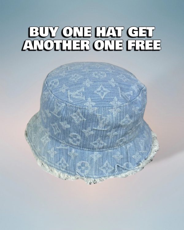 LV001 - Monogram Denim Bucket Hat