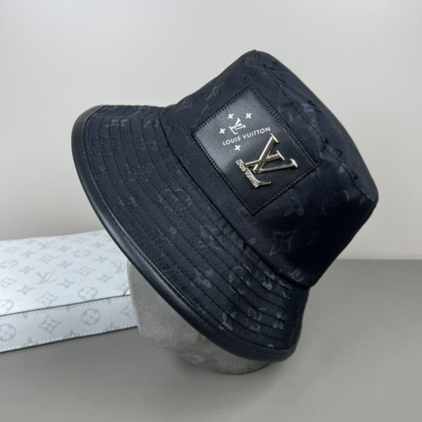 LV062 - Monogram Canvas Bucket Hat Black - Image 8