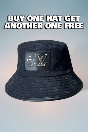 LV062 - Monogram Canvas Bucket Hat Black