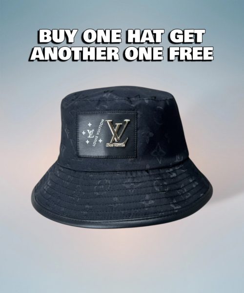LV062 - Monogram Canvas Bucket Hat Black
