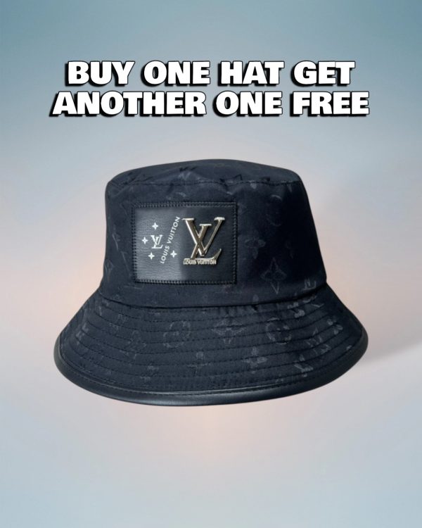 LV062 - Monogram Canvas Bucket Hat Black