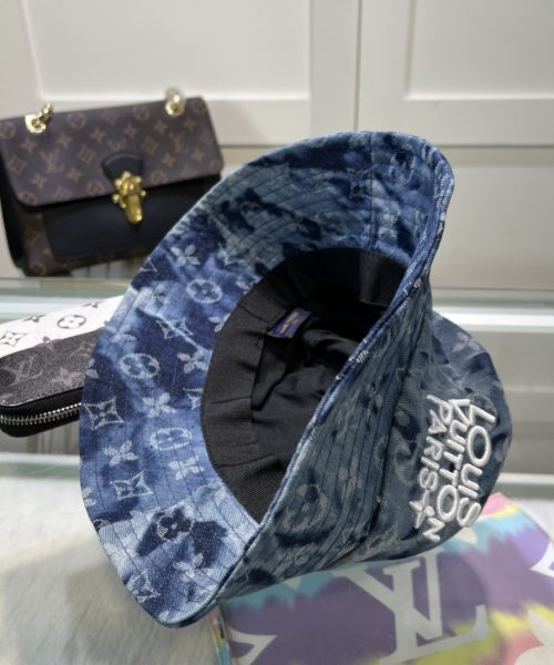 LV064 - Monogram Canvas Bucket Hat Blue