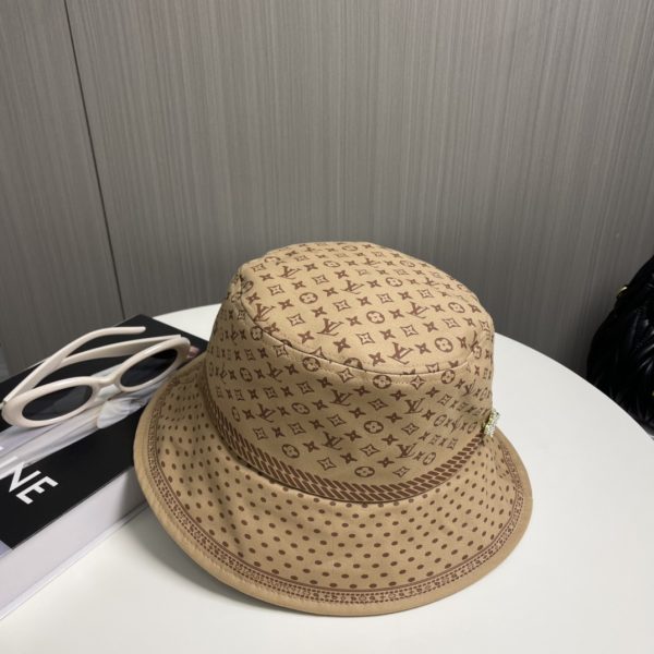 LV050 - Monogram Canvas Bucket Hat Brown - Image 3