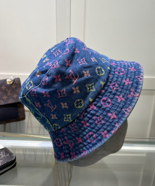 LV033 - Monogram Pink Denim Bucket Hat