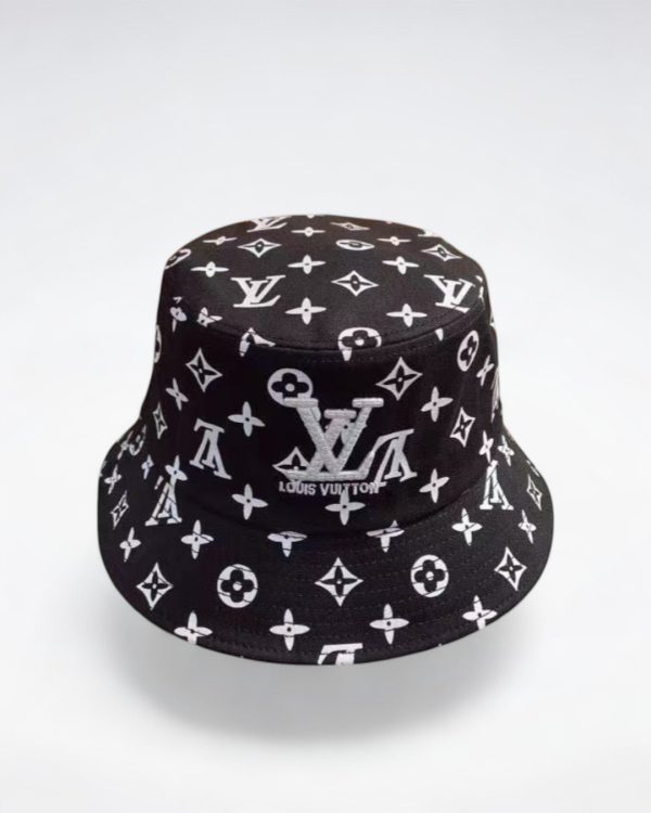 LV003 - Monogram Canvas Bucket Hat Black - Image 2