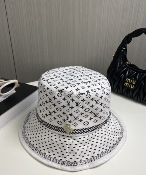 LV048 - Monogram Canvas Bucket Hat White