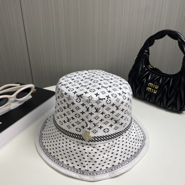LV048 - Monogram Canvas Bucket Hat White - Image 4