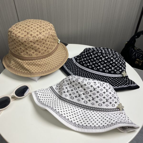 LV049 - Monogram Canvas Bucket Hat Black - Image 12