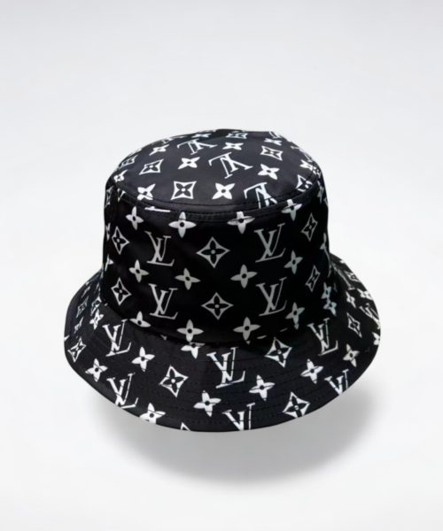 LV009 - Monogram Canvas Bucket Hat Black