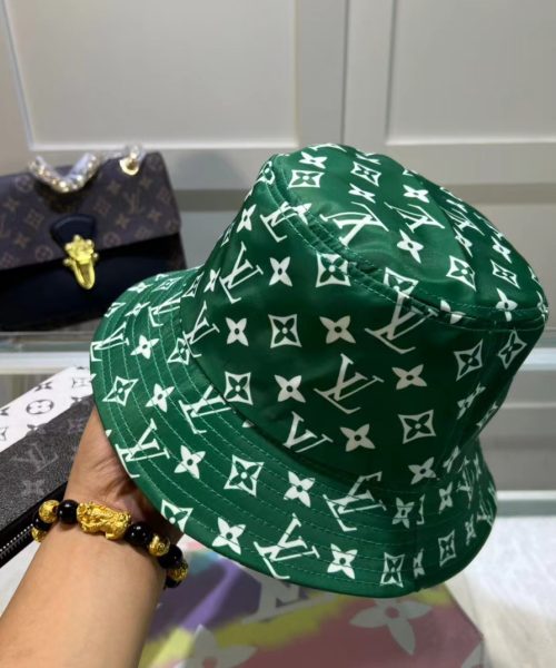 LV007 - Monogram Canvas Bucket Hat Green