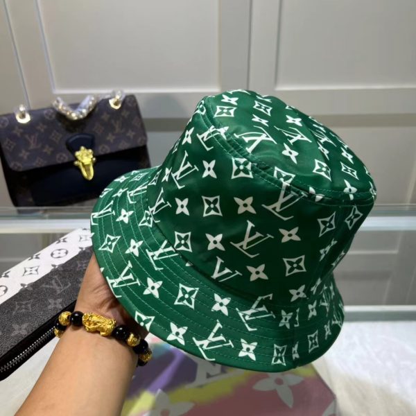 LV007 - Monogram Canvas Bucket Hat Green - Image 3