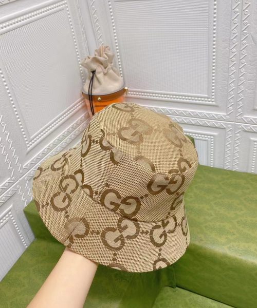 GC002 - Monogram Canvas Bucket Hat Brown