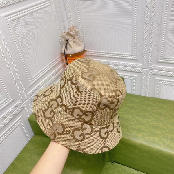 GC002 - Monogram Canvas Bucket Hat Brown - Image 3