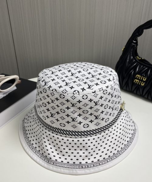 LV048 - Monogram Canvas Bucket Hat White