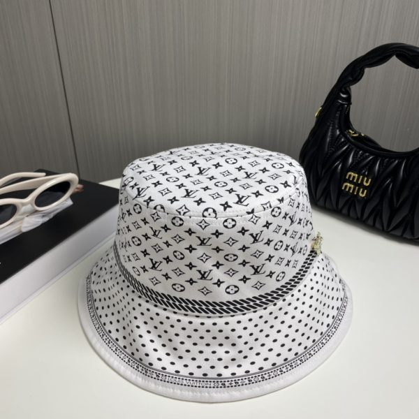LV048 - Monogram Canvas Bucket Hat White - Image 5