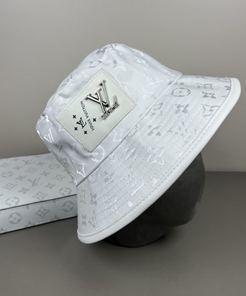 LV061 - Monogram Canvas Bucket Hat White