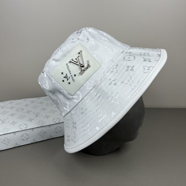 LV061 - Monogram Canvas Bucket Hat White - Image 3