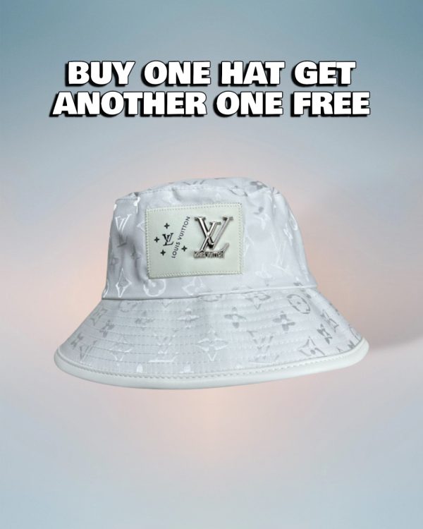 LV061 - Monogram Canvas Bucket Hat White