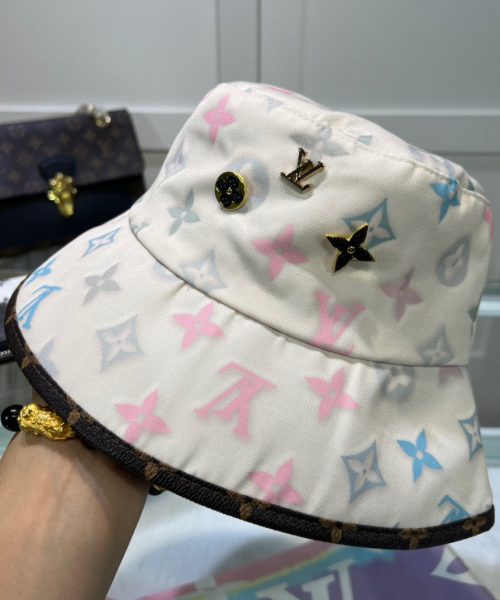 LV039 - Monogram Canvas Bucket Hat White